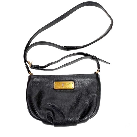 Marc by Marc Jacobs Mini Percy Crossbody Bag Black Leather - Picture 1 of 12